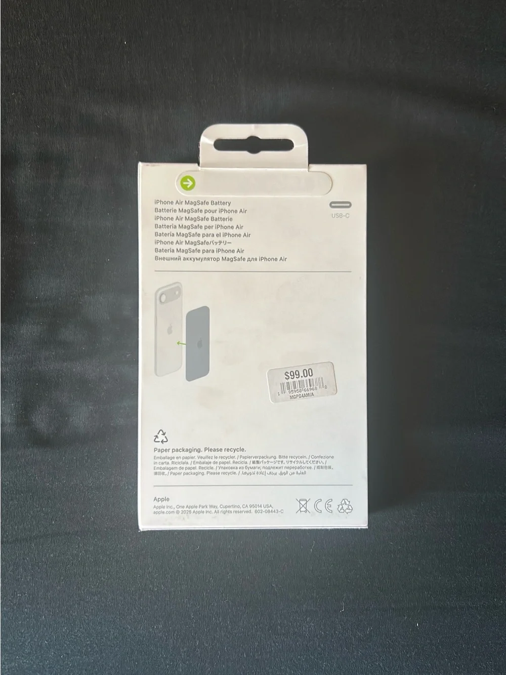 Apple iPhone Air Battery MagSafe - White